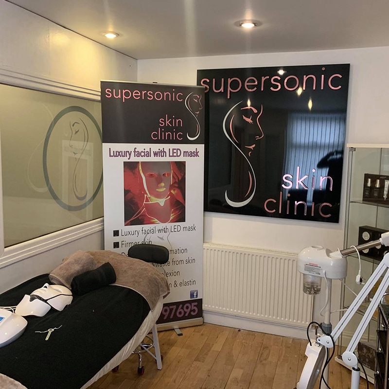 Supersonic Skin Clinic Roller Banner