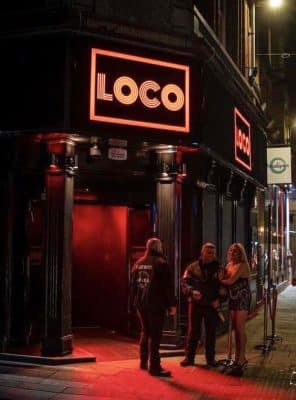 LOCO Nightclub Signage Exterior